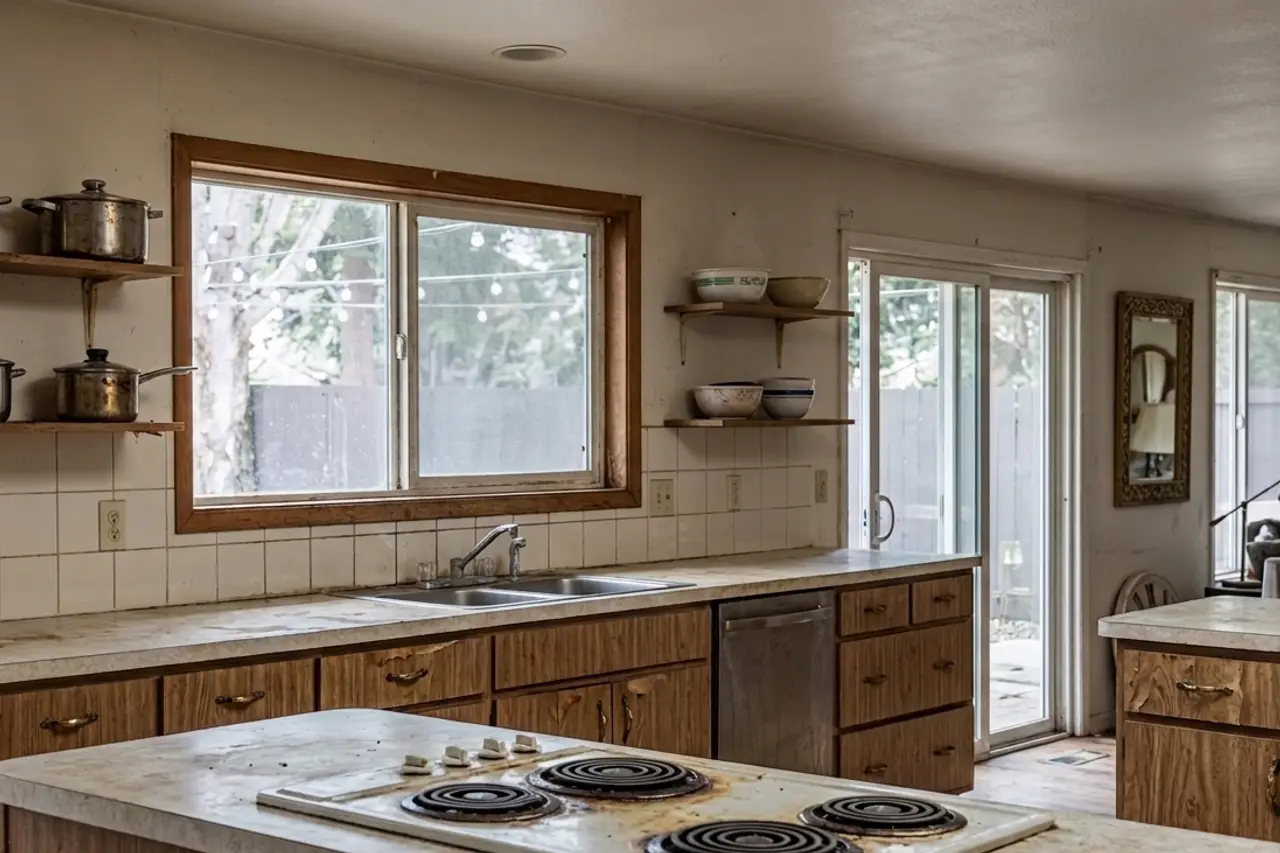 Kitchen before ServicemPro remodel